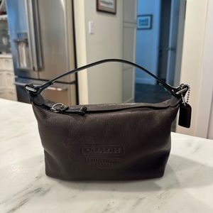 Coach Brown Leather Baguette Bag